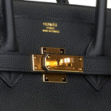 Hermes Birkin 35 Black Togo Gold Hardware