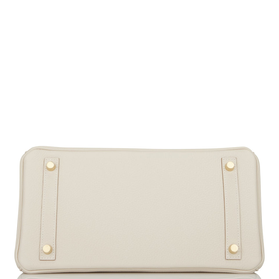 Hermes Birkin 30 Craie Togo Gold Hardware