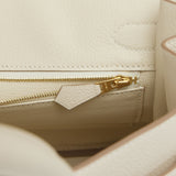 Hermes Birkin 30 Craie Togo Gold Hardware