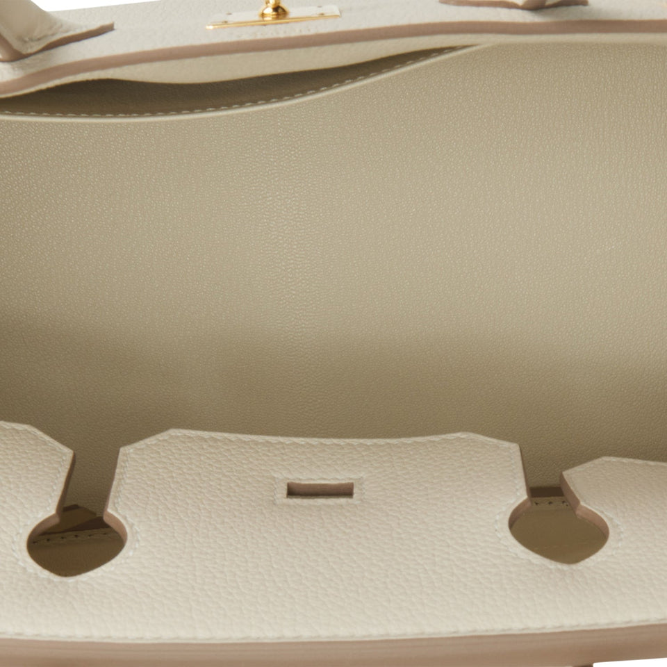Hermes Birkin 30 Craie Togo Gold Hardware