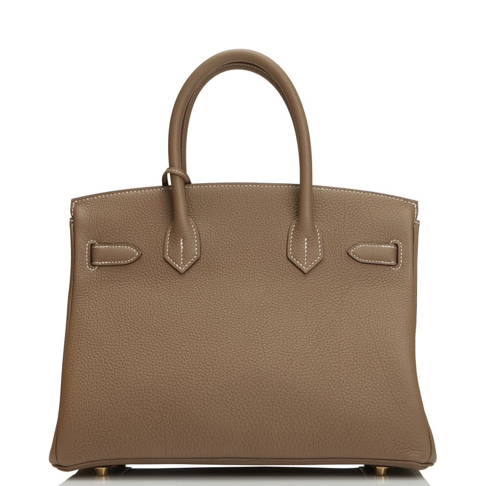 Hermes Birkin 30 Etoupe Togo Gold Hardware