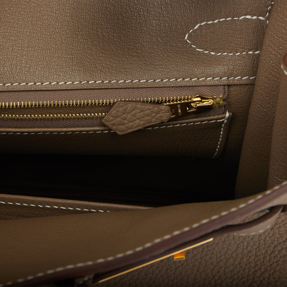 Hermes Birkin 30 Etoupe Togo Gold Hardware