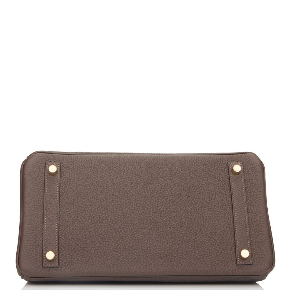 Hermes Birkin 30 Ebene Togo Gold Hardware