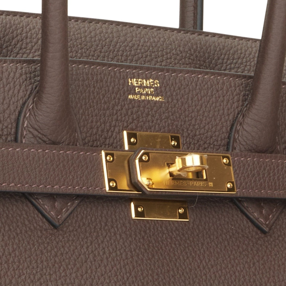Hermes Birkin 30 Ebene Togo Gold Hardware