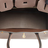 Hermes Birkin 30 Ebene Togo Gold Hardware
