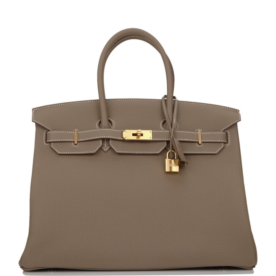 Hermes Birkin 35 Etoupe Togo Gold Hardware