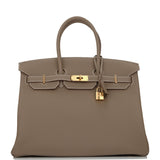 Hermes Birkin 35 Etoupe Togo Gold Hardware