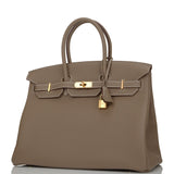 Hermes Birkin 35 Etoupe Togo Gold Hardware