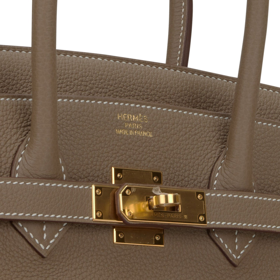 Hermes Birkin 35 Etoupe Togo Gold Hardware