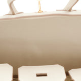 Hermes Birkin 25 Craie Togo Rose Gold Hardware