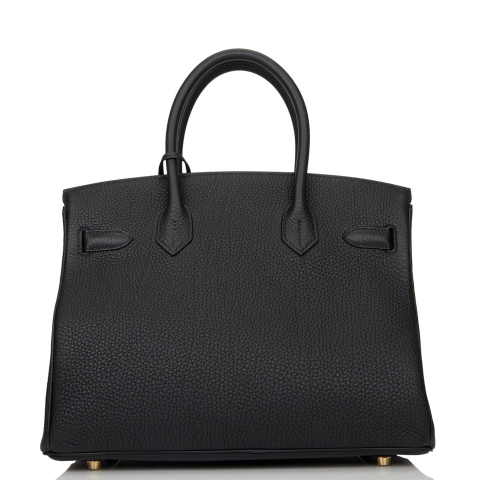 Hermes Birkin 30 Black Togo Gold Hardware