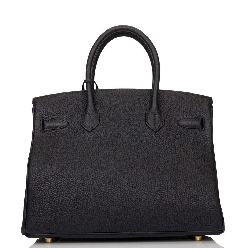 Hermes Birkin 30 Black Togo Gold Hardware