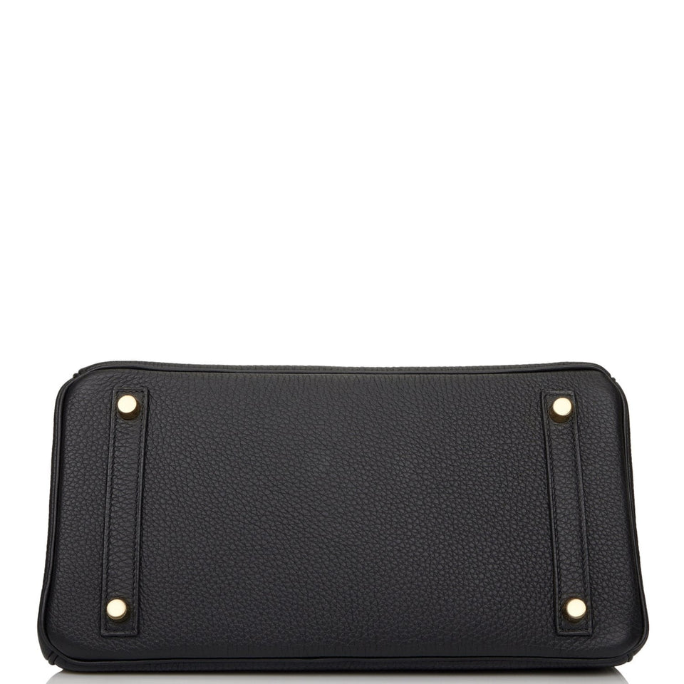 Hermes Birkin 30 Black Togo Gold Hardware