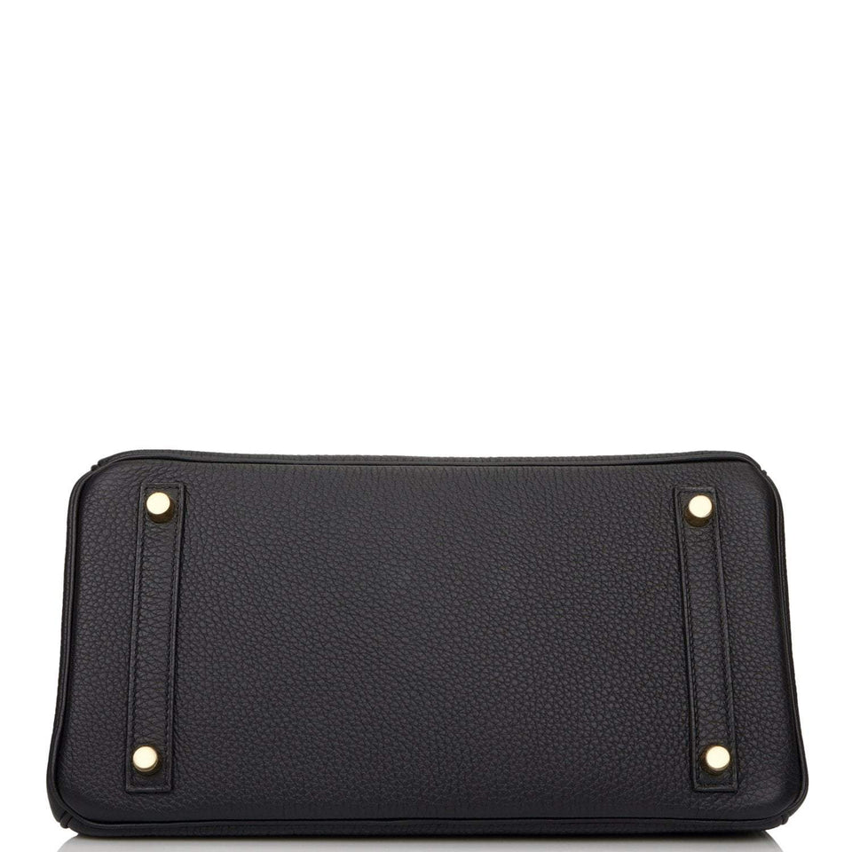 Hermes Birkin 30 Black Togo Gold Hardware