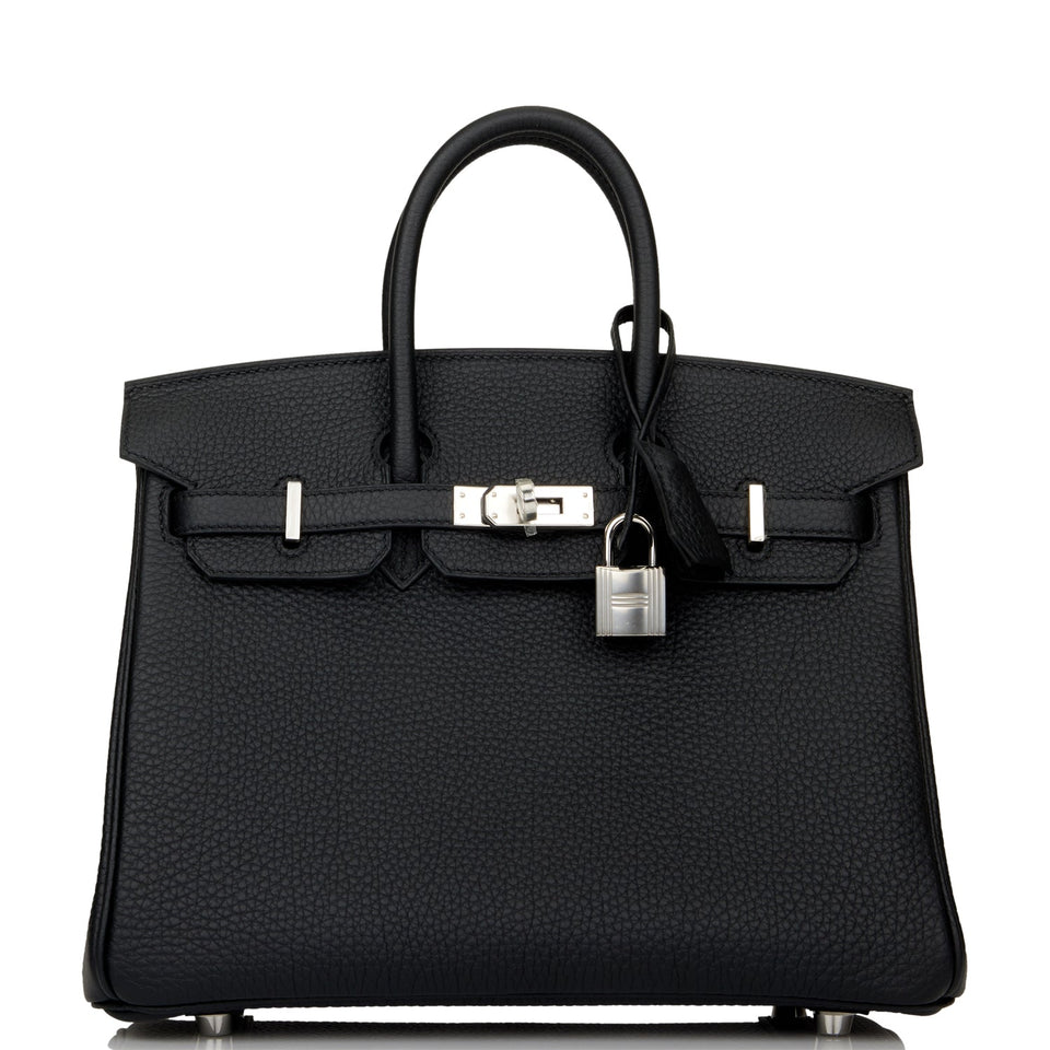 Hermes Birkin 25 Black Togo Palladium Hardware