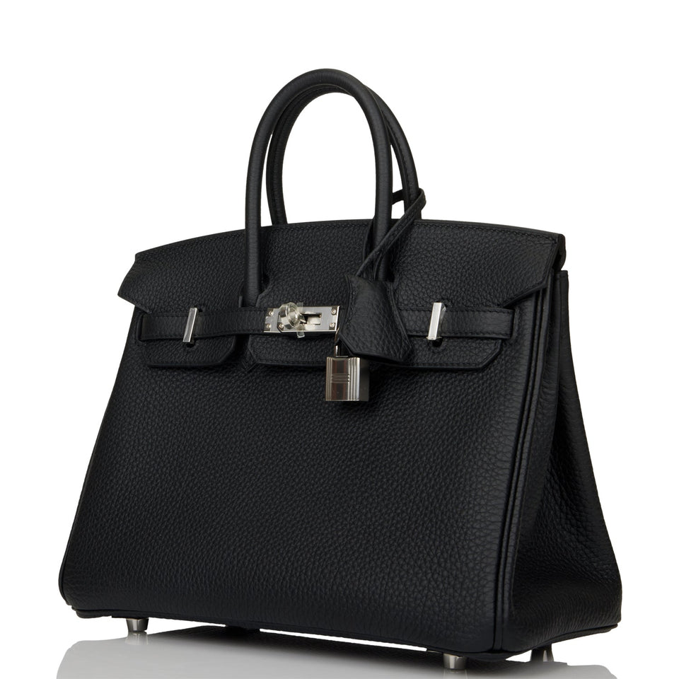 Hermes Birkin 25 Black Togo Palladium Hardware