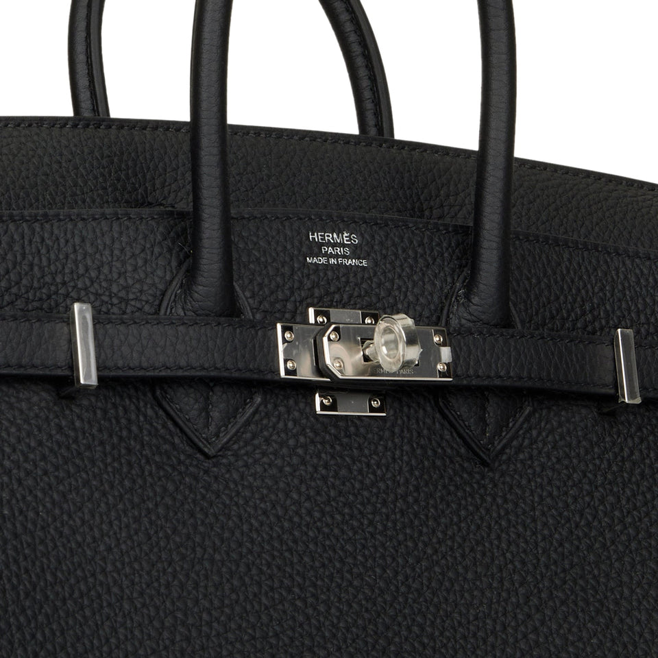 Hermes Birkin 25 Black Togo Palladium Hardware