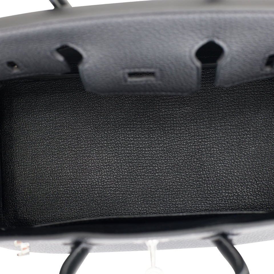 Hermes Birkin 25 Black Togo Palladium Hardware