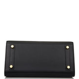 Hermes Birkin Sellier 25 Black Madame Gold Hardware