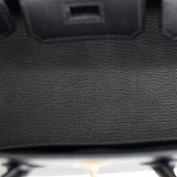 Hermes Birkin Sellier 25 Black Madame Gold Hardware