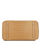 Hermes Birkin 35 Poussiere Matte Alligator Palladium Hardware