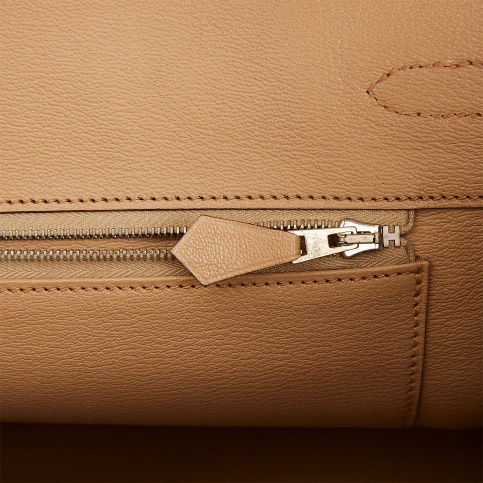 Hermes Birkin 35 Poussiere Matte Alligator Palladium Hardware