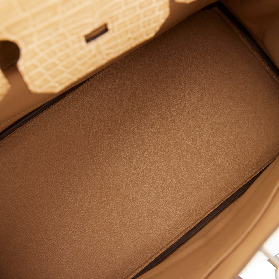 Hermes Birkin 35 Poussiere Matte Alligator Palladium Hardware