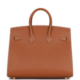 Hermes Birkin Sellier 25 Gold Epsom Gold Hardware