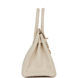 Hermes Birkin 30 Craie Togo Rose Gold Hardware