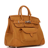 Hermes Birkin Cargo 25 Desert/Sesame Swift and Toile Canvas Palladium Hardware - Payment 1 for SS