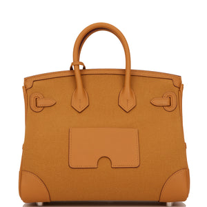 Hermes Birkin Cargo 25 Desert/Sesame Swift and Toile Canvas Palladium Hardware - Payment 2 for SS