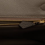 Hermes Birkin 30 Etain Togo Gold Hardware