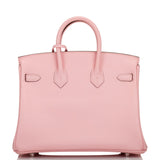 Hermes Birkin 25 Rose Sakura Jonathan Palladium Hardware