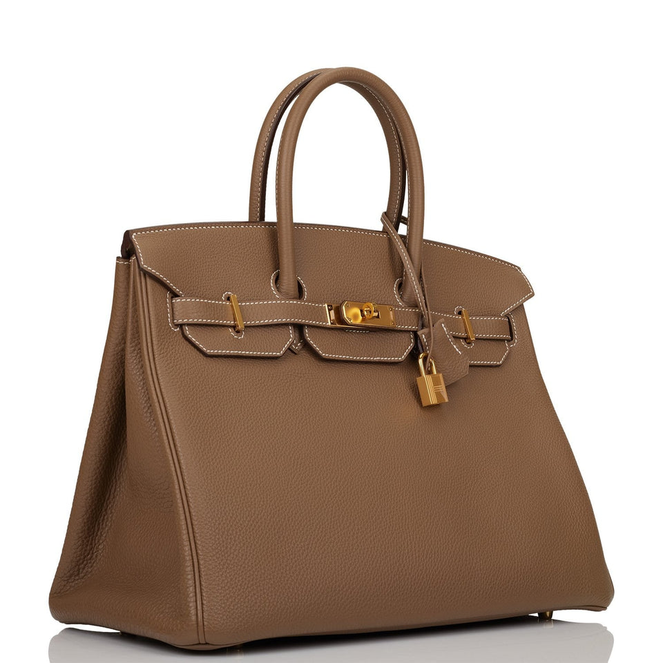 Hermes Birkin 35 Etoupe Togo Gold Hardware