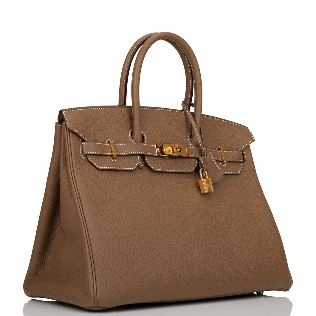 Hermes Birkin 35 Etoupe Togo Gold Hardware