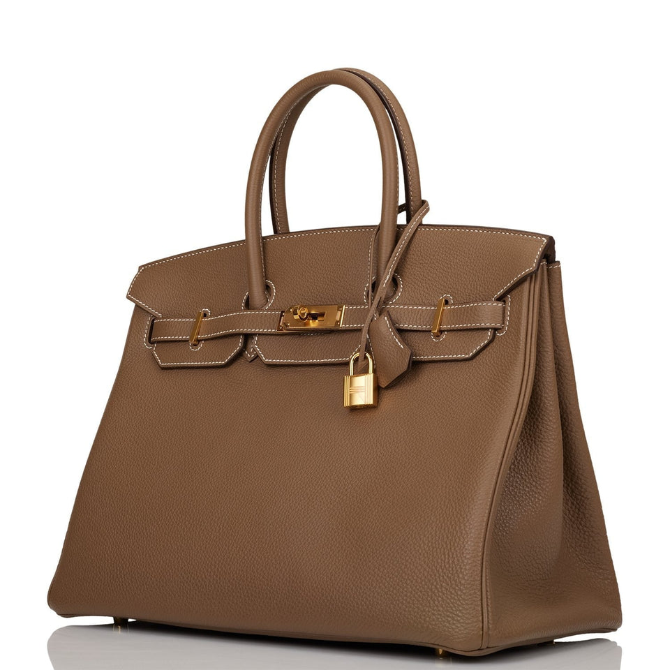 Hermes Birkin 35 Etoupe Togo Gold Hardware