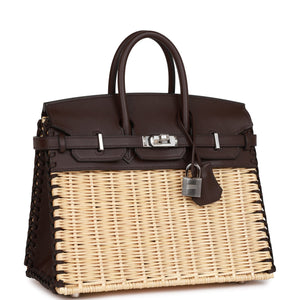 Hermes Picnic Sellier Birkin 25 Rouge Sellier Swift Palladium Hardware