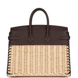 Hermes Picnic Sellier Birkin 25 Rouge Sellier Swift Palladium Hardware