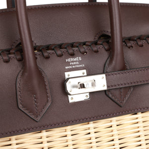 Hermes Picnic Sellier Birkin 25 Rouge Sellier Swift Palladium Hardware