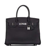 Hermes Birkin 30 Black Togo Palladium Hardware