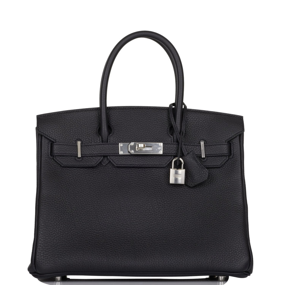 Hermes Birkin 30 Black Togo Palladium Hardware