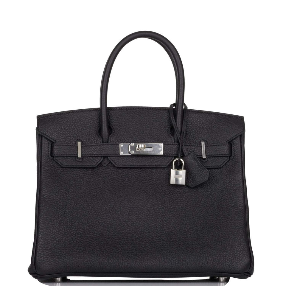Hermes Birkin 30 Black Togo Palladium Hardware