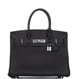 Hermes Birkin 30 Black Togo Palladium Hardware