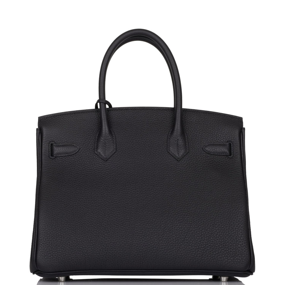 Hermes Birkin 30 Black Togo Palladium Hardware