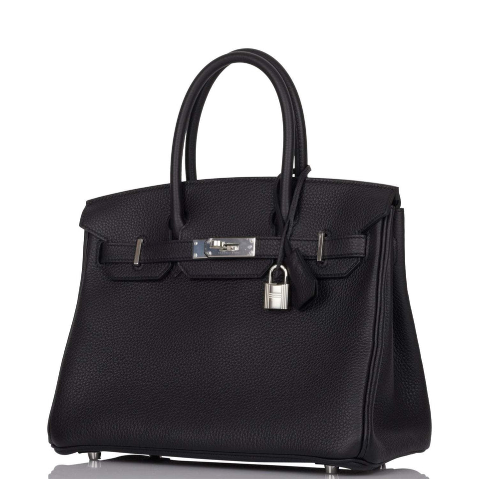 Hermes Birkin 30 Black Togo Palladium Hardware