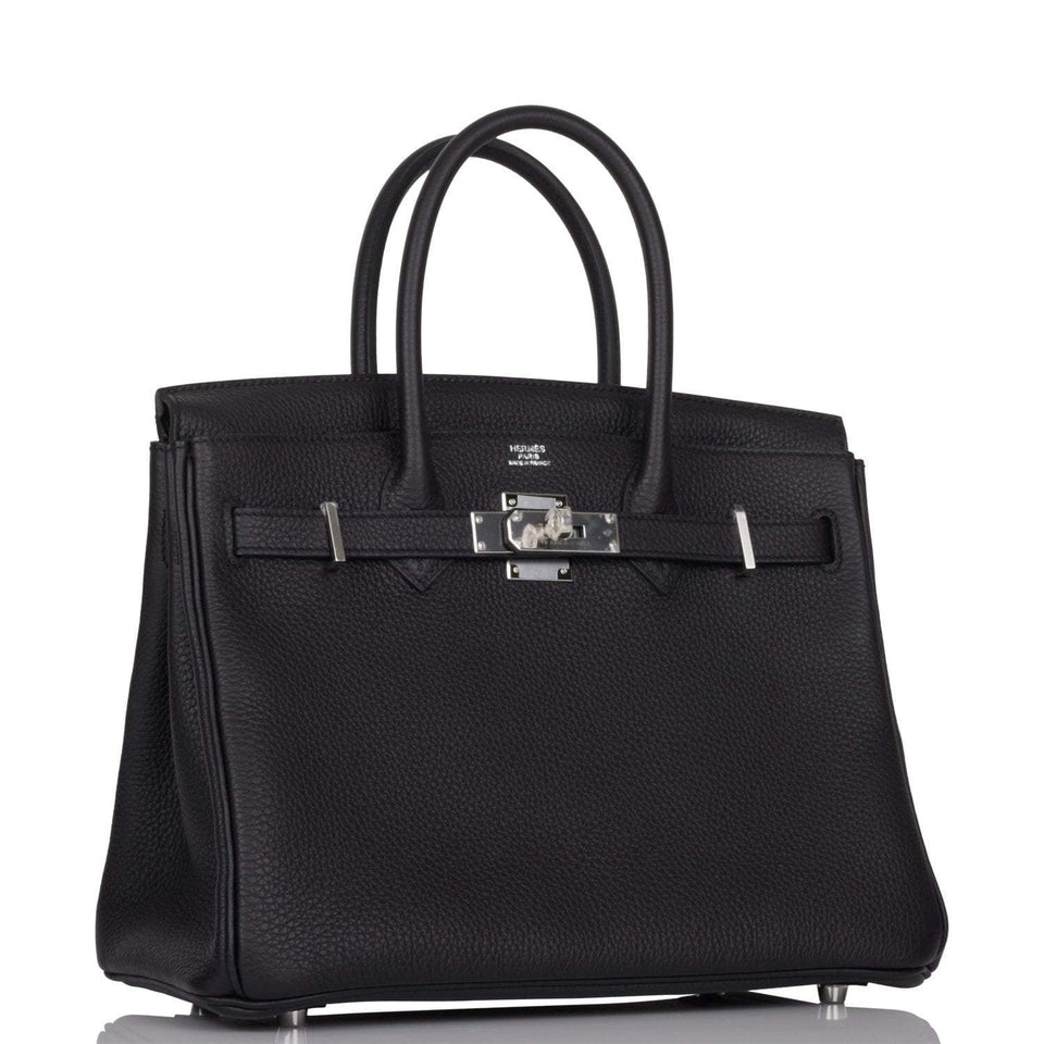 Hermes Birkin 30 Black Togo Palladium Hardware