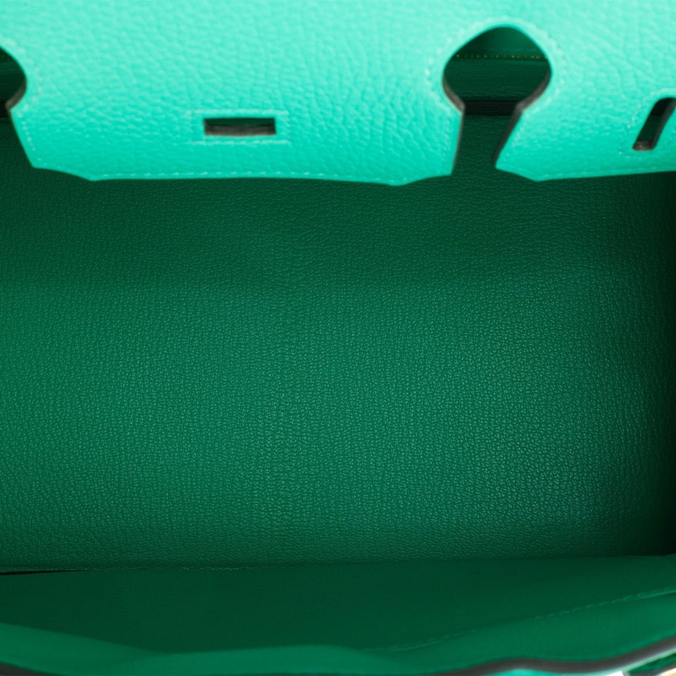 Hermes Birkin 30 Menthe Clemence Gold Hardware