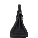 Hermes Birkin 25 Black Togo Gold Hardware