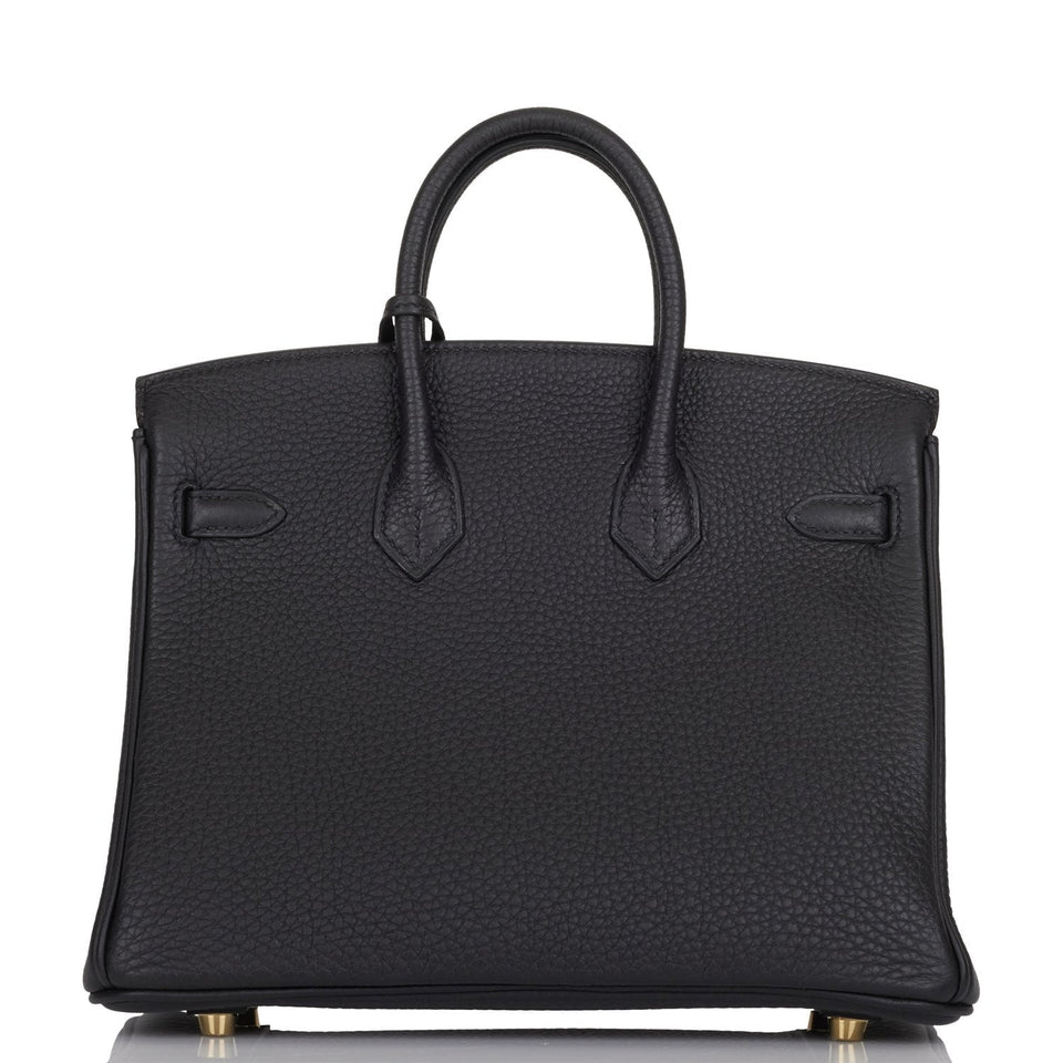 Hermes Birkin 25 Black Togo Gold Hardware