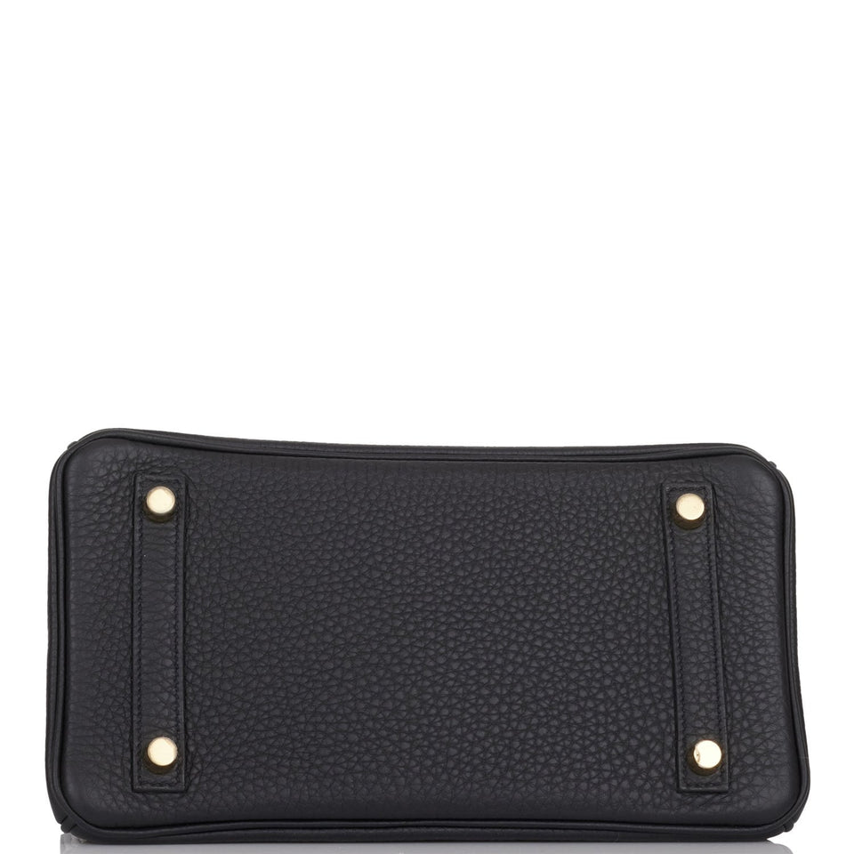 Hermes Birkin 25 Black Togo Gold Hardware